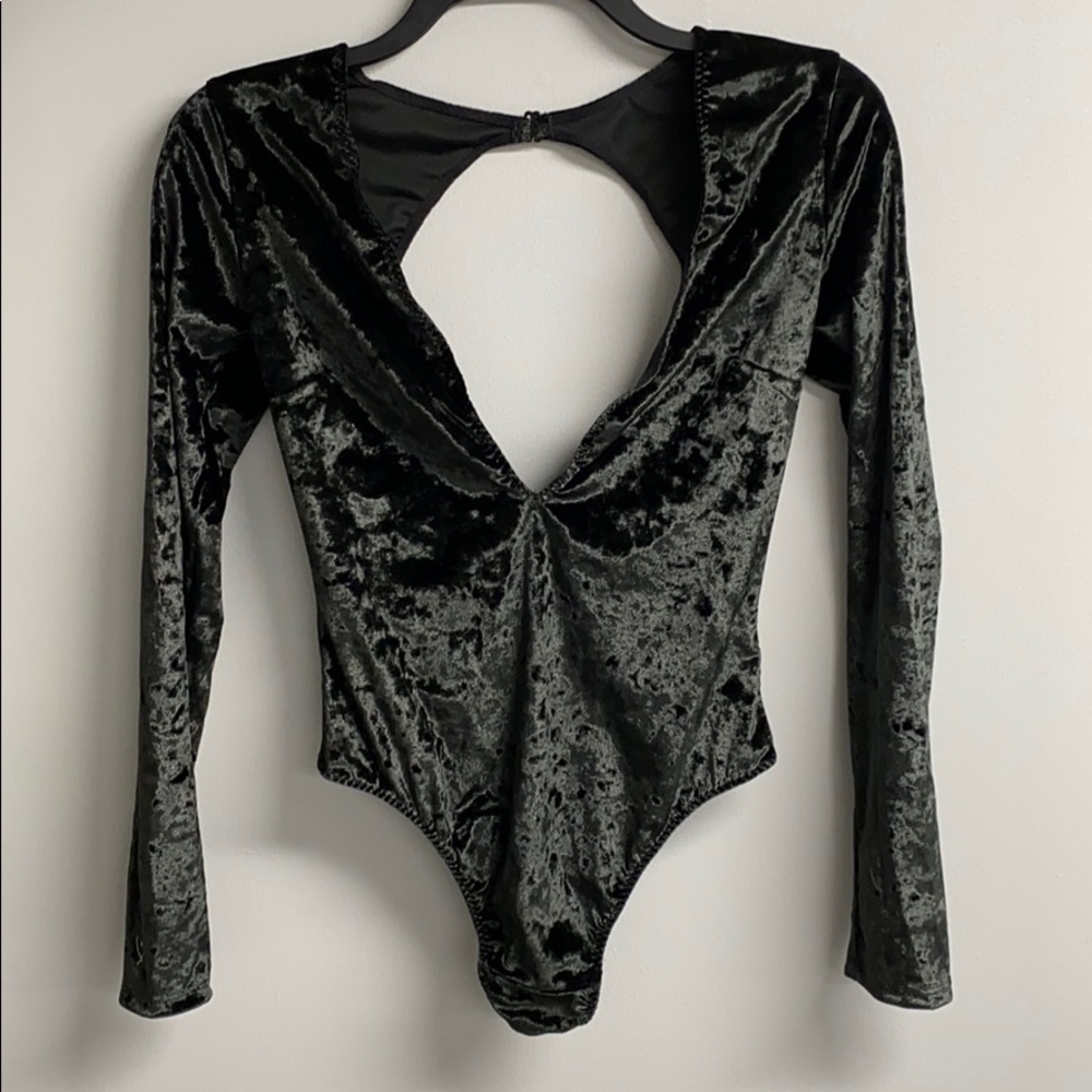 Victoria Secret Velvet Bodysuit